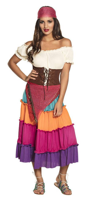 Zigeuner Jurk Gekleurd - Partywinkel - 8712026877734