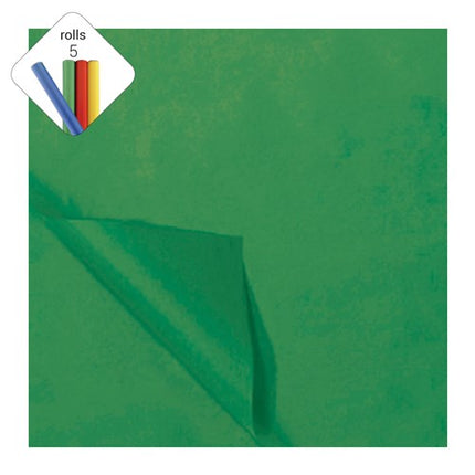 Papier molleton de soie vert Noël 50x70cm