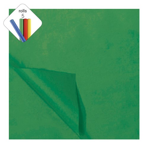 Papier molleton de soie vert Noël 50x70cm