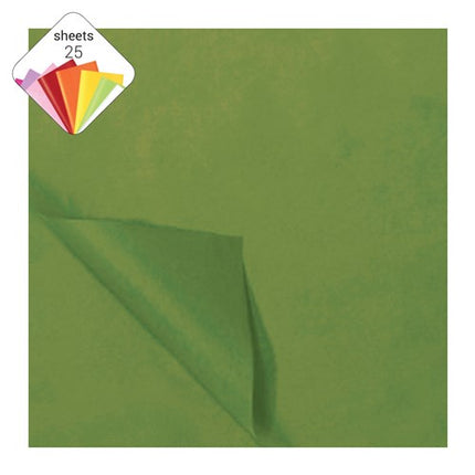 Papier molleton de soie vert mousse 50x70cm