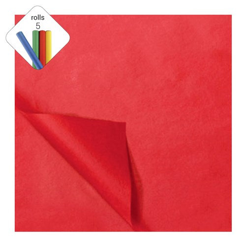 Papier de soie rouge 50x70cm