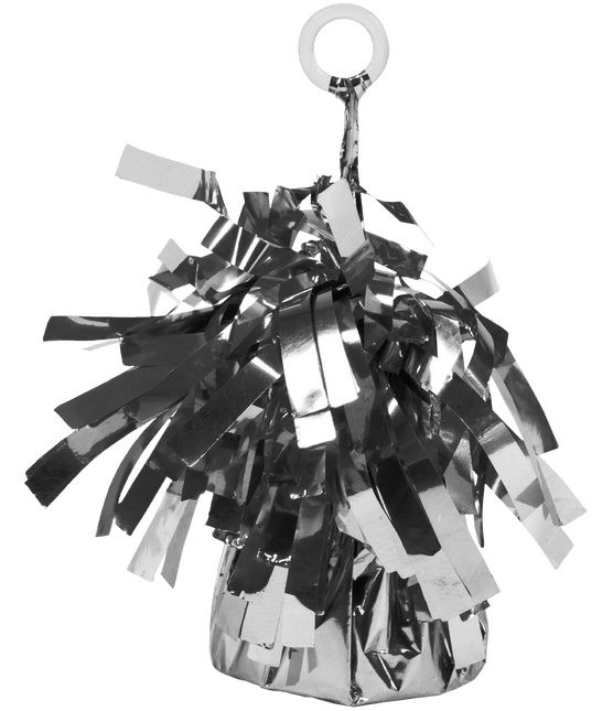 Zilveren Ballon Gewicht 160gr - Partywinkel - 8716764234361