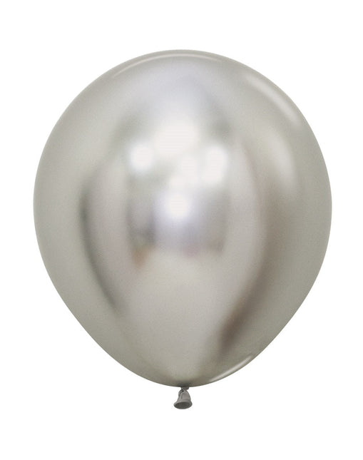 Zilveren Ballonnen 45cm 25st van Sempertex koop je bij Partywinkel