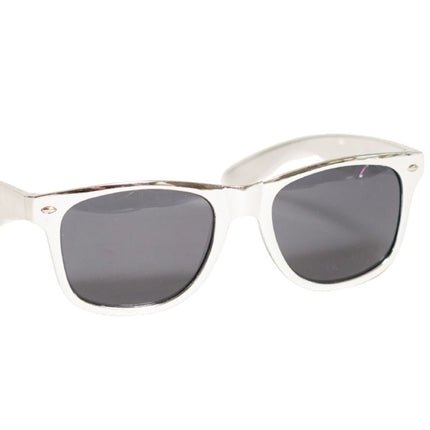 Zilveren Bril Metalic van Partychimp koop je bij Partywinkel