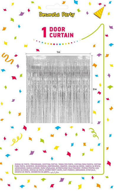 Zilveren Deurgordijn 2m van Procos koop je bij Partywinkel