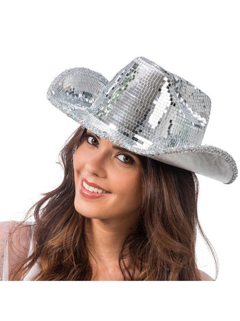 Zilveren Discobal Cowboyhoed van CHAKS koop je bij Partywinkel