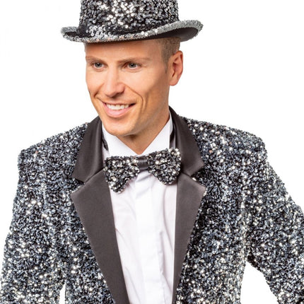 Zilveren Glitterhoed van Orlob koop je bij Partywinkel