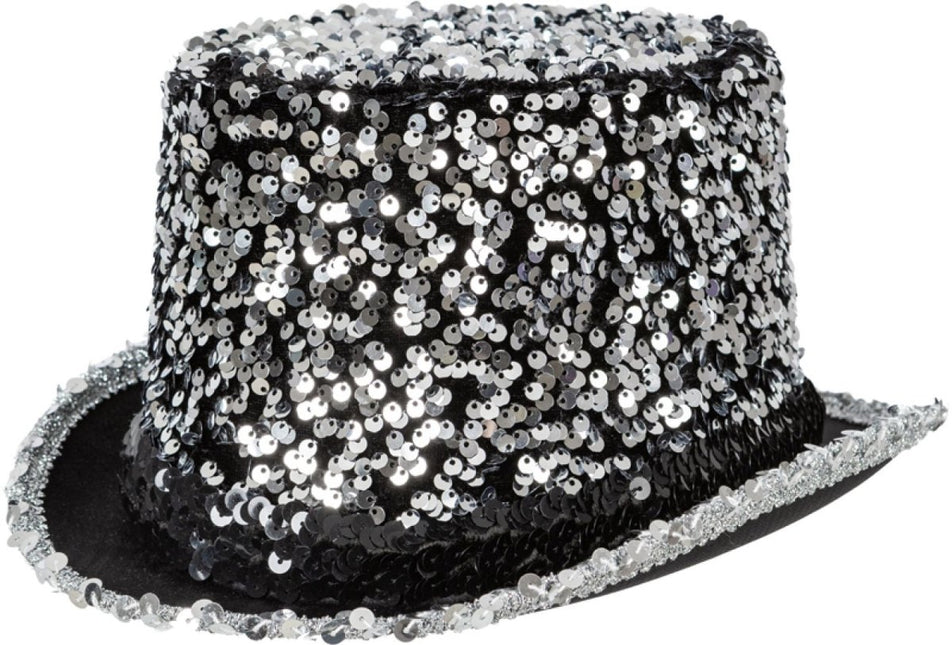 Zilveren Glitterhoed van Orlob koop je bij Partywinkel