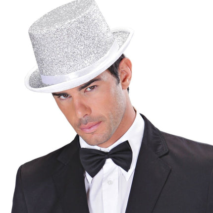 Zilveren Hoed Hoog van Widmann koop je bij Partywinkel