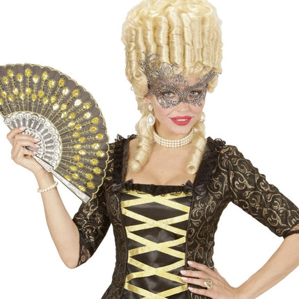 Zilveren Oogmasker Kant van Widmann koop je bij Partywinkel