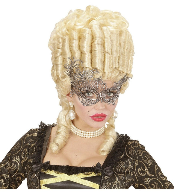 Zilveren Oogmasker Kant van Widmann koop je bij Partywinkel