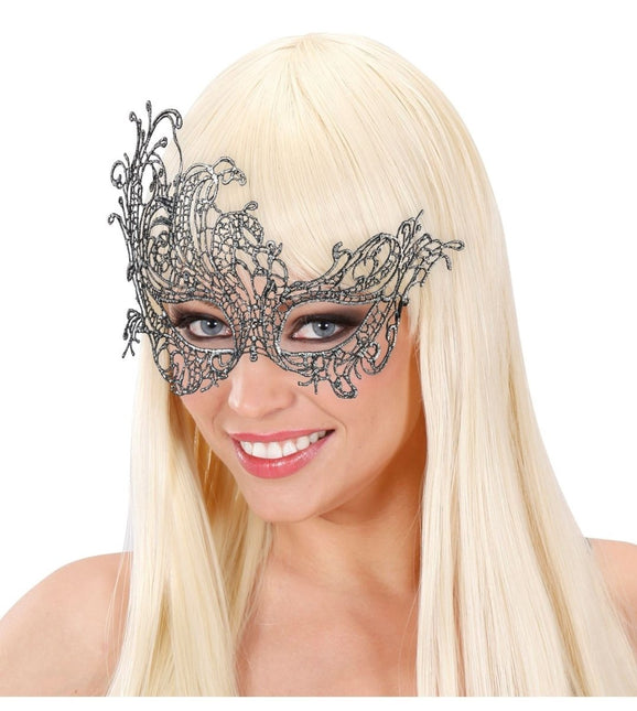 Zilveren Oogmasker Kant van Widmann koop je bij Partywinkel