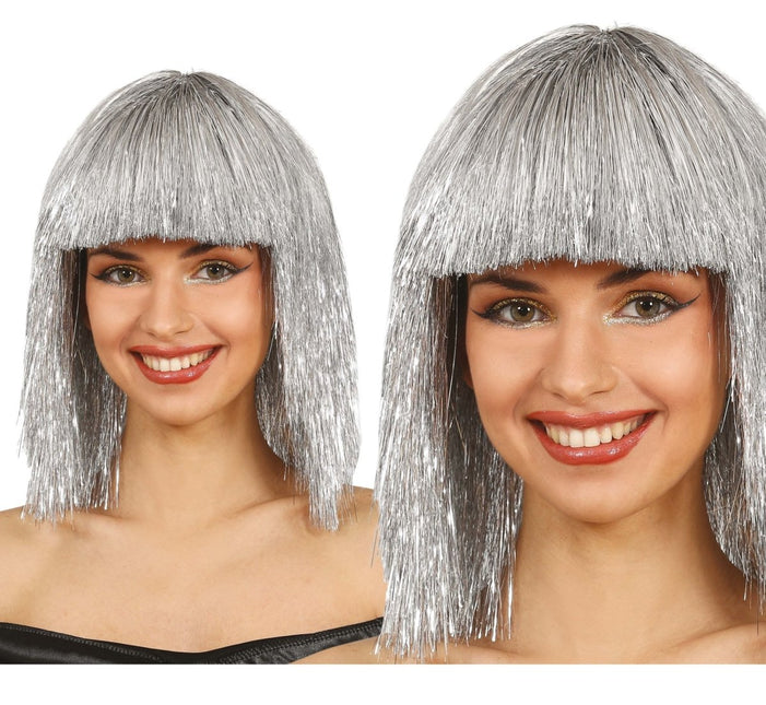 Zilveren Pruik van Fiestas Guirca koop je bij Partywinkel
