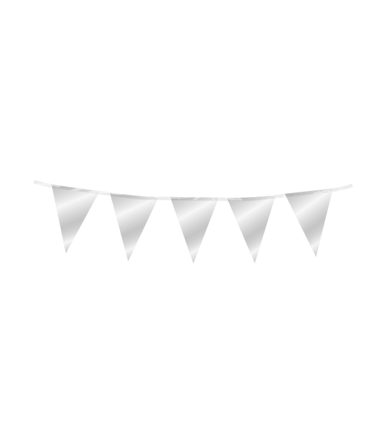 Zilveren Slinger Mini Folie 3m - Partywinkel - 8716764246333