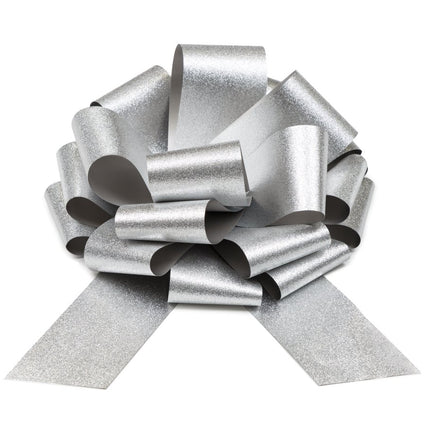 Zilveren Strik 30cm van Partydeco koop je bij Partywinkel