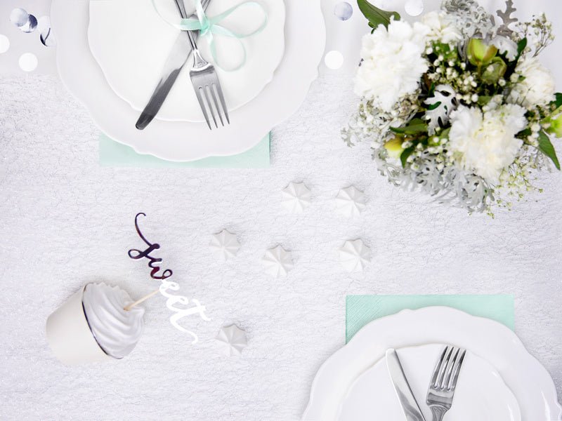 Zilveren Tafelloper 9m van Partydeco koop je bij Partywinkel