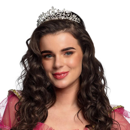 Zilveren Tiara Metaal van Boland koop je bij Partywinkel