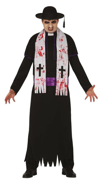Zombie Priester Halloween Kostuum Heren L van Fiestas Guirca koop je bij Partywinkel