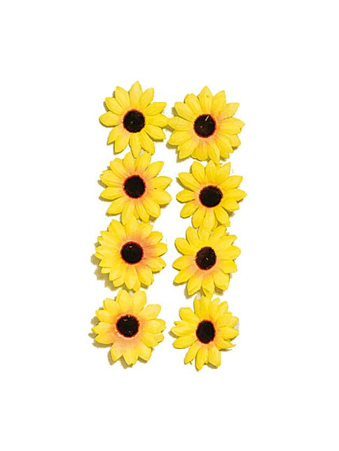 Zonnebloemen Decoratie 4cm 30st van CHAKS koop je bij Partywinkel
