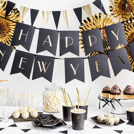 Zwart Borden Diamant 23cm 6st van Partydeco koop je bij Partywinkel