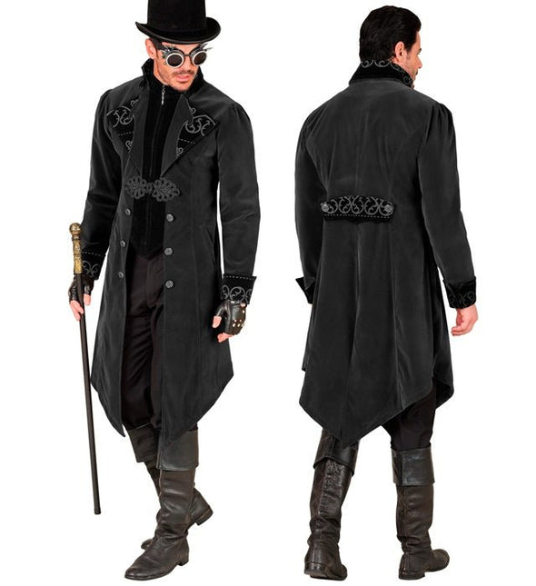 Zwart Fluwelen Gothic Jas Heren van Widmann koop je bij Partywinkel