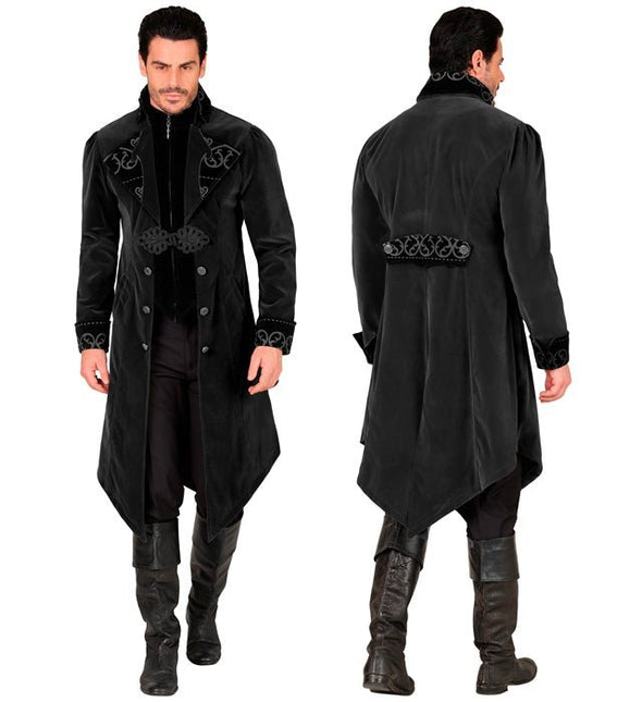 Zwart Fluwelen Gothic Jas Heren van Widmann koop je bij Partywinkel