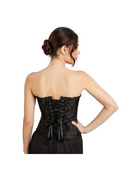 Zwart Gothic Korset Dames van CHAKS koop je bij Partywinkel