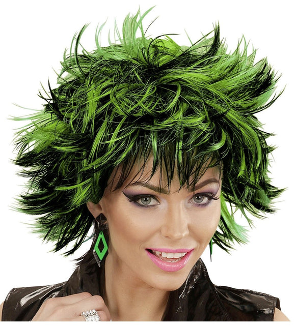 Zwart Groene Pruik van Widmann koop je bij Partywinkel
