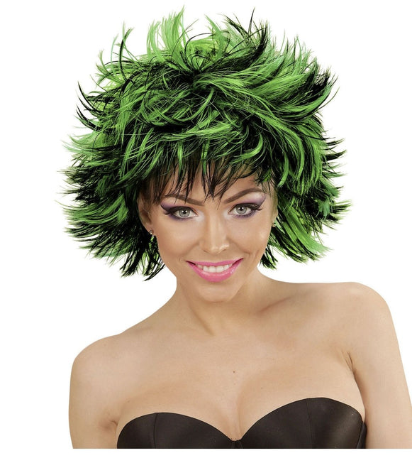 Zwart Groene Pruik van Widmann koop je bij Partywinkel