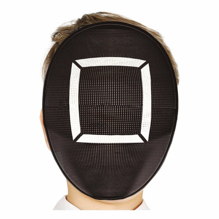 Zwart Masker Wit Vierkant van Fiestas Guirca koop je bij Partywinkel