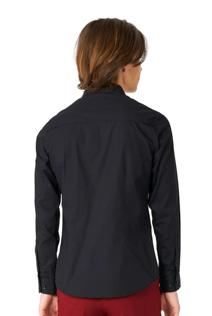 Zwart Overhemd Jongen Tiener OppoSuits van OppoSuits koop je bij Partywinkel