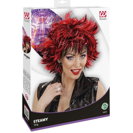 Zwart Rode Pruik van Widmann koop je bij Partywinkel