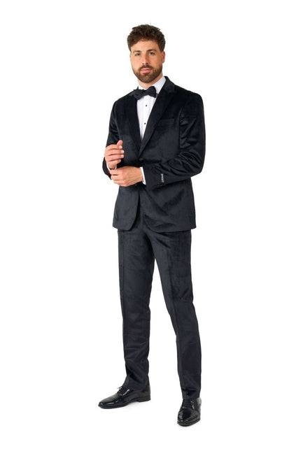 Zwart Velvet Smoking Heren OppoSuits van OppoSuits koop je bij Partywinkel