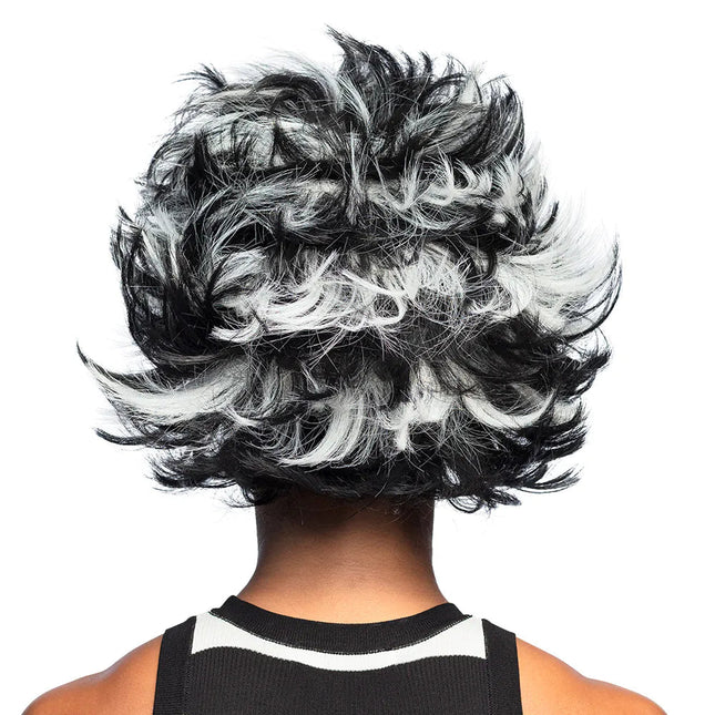 Zwart Witte Pruik Wild van Boland koop je bij Partywinkel