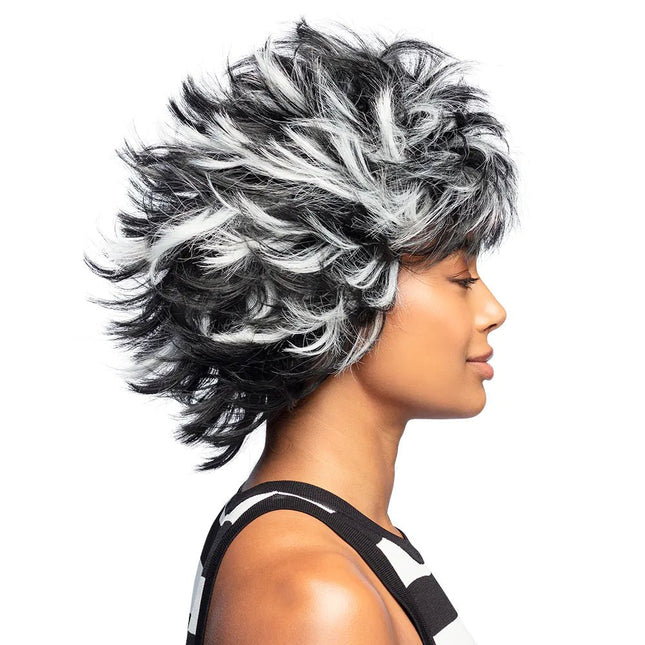 Zwart Witte Pruik Wild van Boland koop je bij Partywinkel