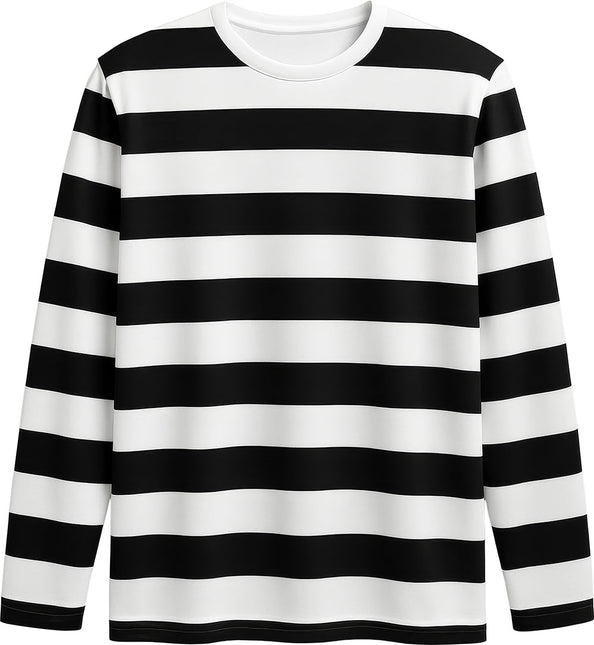 Zwart Witte Shirt Kind Gestreept van Fiestas Guirca koop je bij Partywinkel