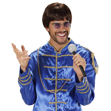 Zwart Zilveren Microfoon van Widmann koop je bij Partywinkel