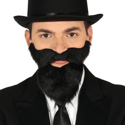 Zwarte Baard En Snor van Fiestas Guirca koop je bij Partywinkel