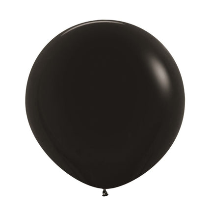 Zwarte Ballonnen Latex 61cm 3st van Sempertex koop je bij Partywinkel