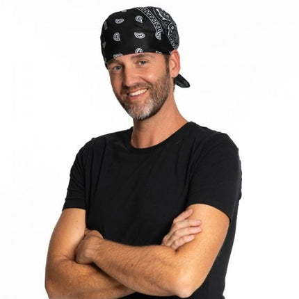 Zwarte Bandana 55cm van Partychimp koop je bij Partywinkel