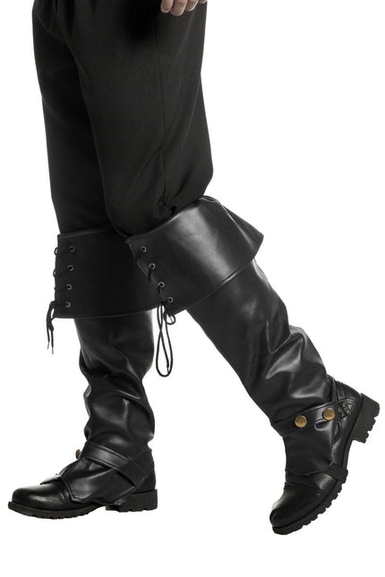 Zwarte Beenkappen van Wilbers & Wilbers koop je bij Partywinkel