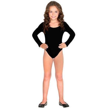 Zwarte Body Suit Kind van Widmann koop je bij Partywinkel