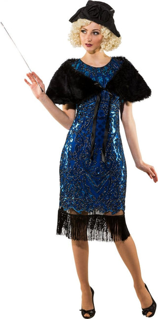 Zwarte Bontstola 50s van Orlob koop je bij Partywinkel