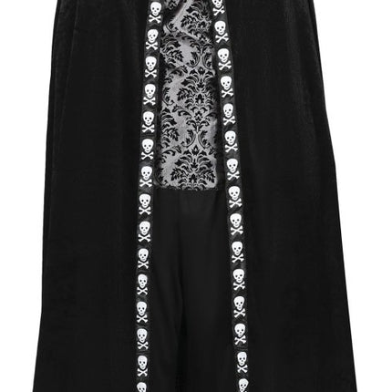 Zwarte Cape Fluweel 1,5m - Partywinkel - 8434077260814
