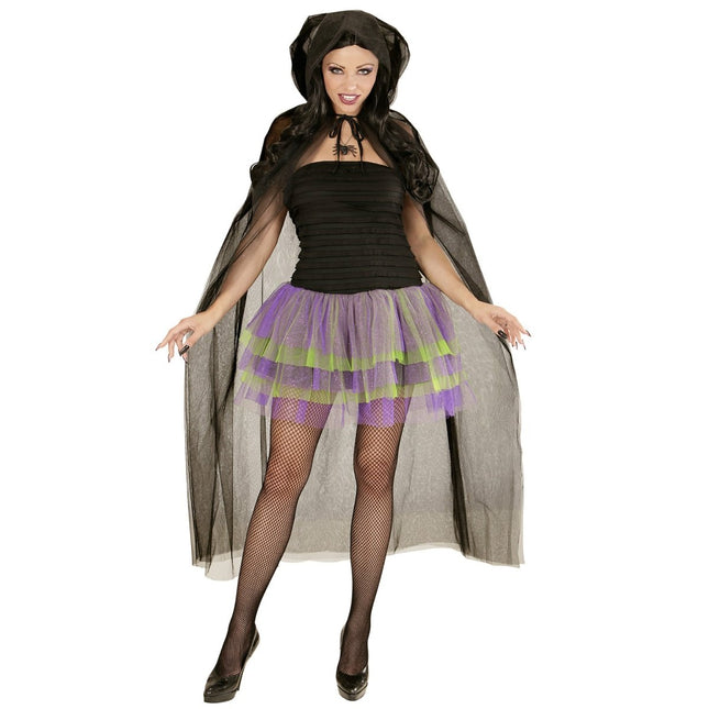 Zwarte Cape Tule van Widmann koop je bij Partywinkel