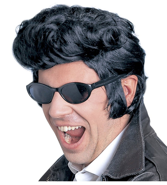 Zwarte Elvis Pruik van Widmann koop je bij Partywinkel