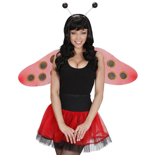 Zwarte Haarband Antenne Met Glitter van Widmann koop je bij Partywinkel