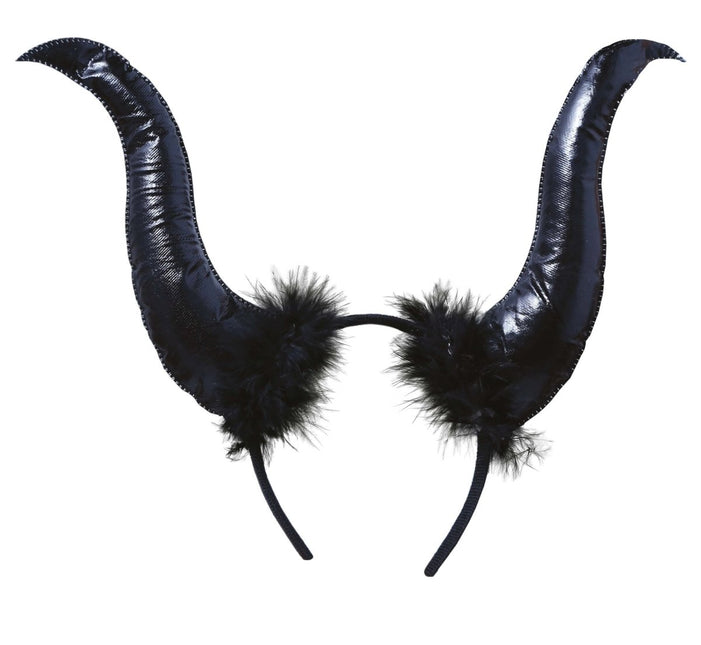 Zwarte Halloween Haarband Duivelhoorns van Fiestas Guirca koop je bij Partywinkel
