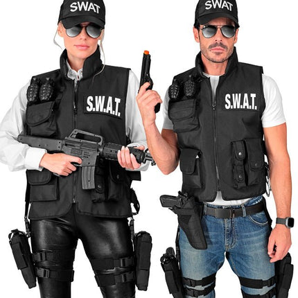 Zwarte Holster Rechterbeen van Widmann koop je bij Partywinkel