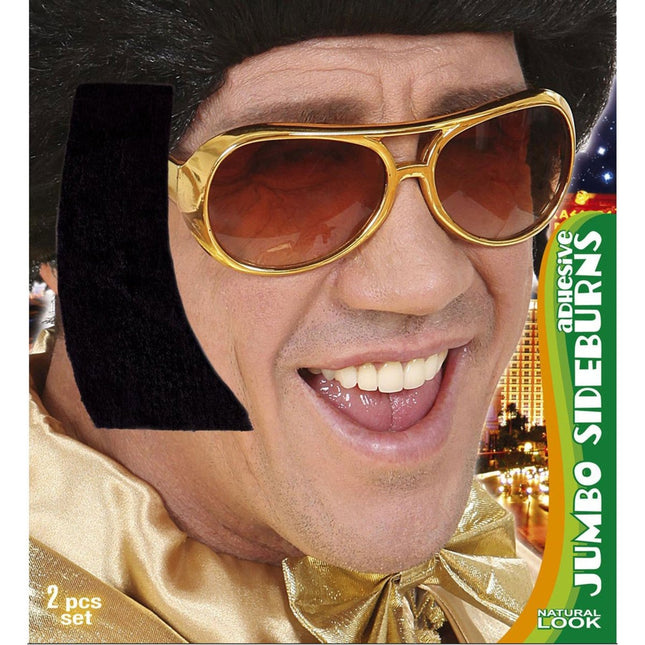 Zwarte Nep Bakkebaarden van Widmann koop je bij Partywinkel